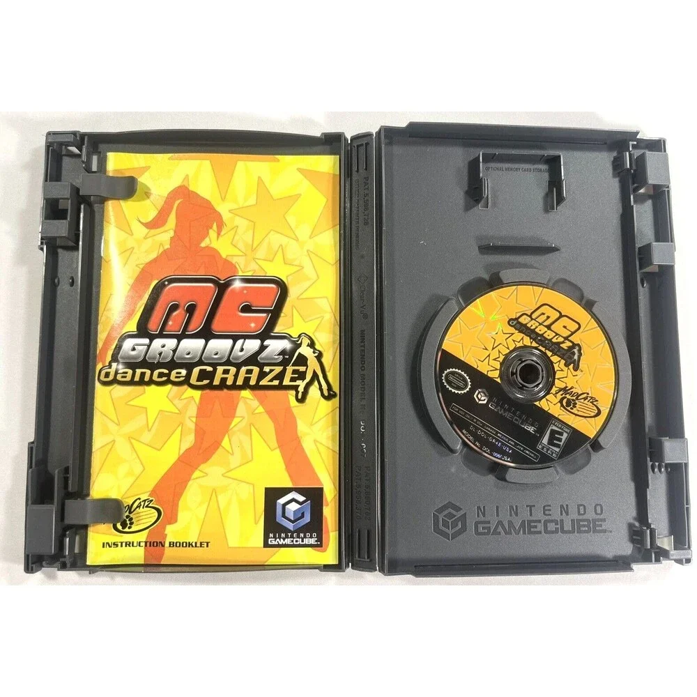 MC Groovz Dance Craze Nintendo GameCube, 2004 Complete with Manual Tested